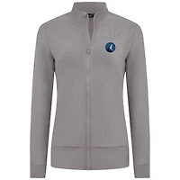 Women's Levelwear Gray Minnesota Timberwolves Shine Full-Zip Jacket