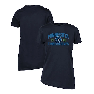 T-shirt bleu marine pour femme Levelwear des Minnesota Timberwolves Birch