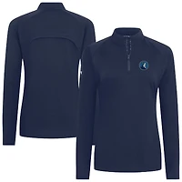Haut à fermeture éclair quart de tour Flex Insignia 2.0 bleu marine pour femme des Timberwolves du Minnesota
