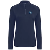 Haut à fermeture éclair quart de tour Flex Insignia 2.0 bleu marine pour femme des Timberwolves du Minnesota