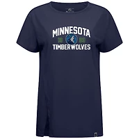 Women's Levelwear Navy Minnesota Timberwolves Influx T-Shirt