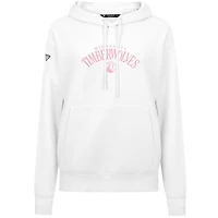 Sweat à capuche blanc Levelwear pour femme, motif « Mother's Day Adorn Arched » des Timberwolves du Minnesota