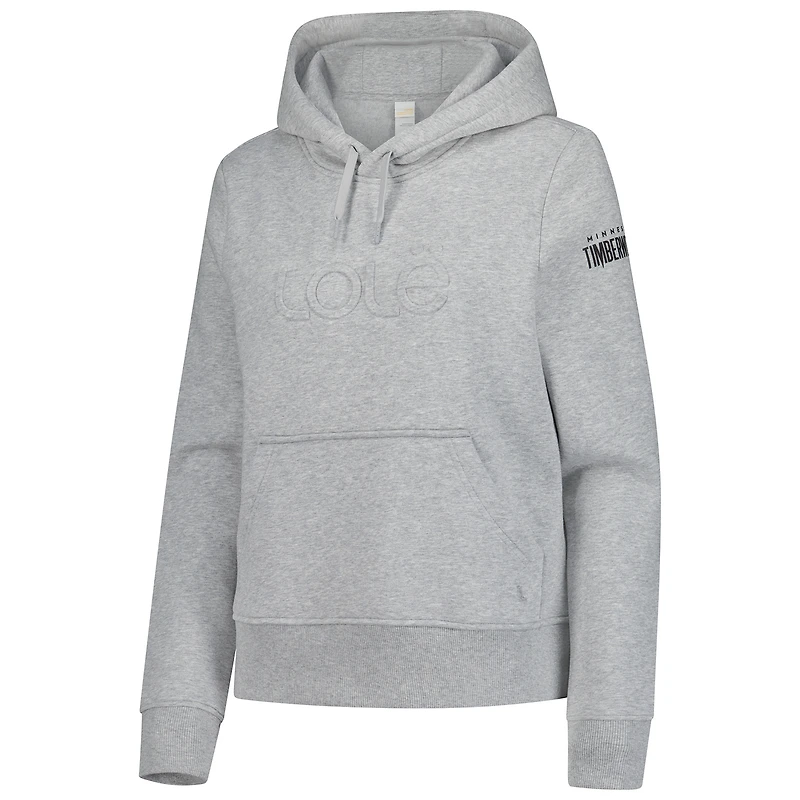 Women's Lolë  Gray Minnesota Timberwolves Icon Pullover Hoodie