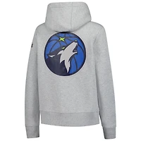 Women's Lolë  Gray Minnesota Timberwolves Icon Pullover Hoodie