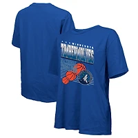 T-shirt surdimensionné pour femme Majestic Threads Royal Minnesota Timberwolves