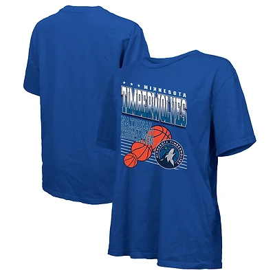 Women's Majestic Threads  Royal Minnesota Timberwolves Oversized T-Shirt