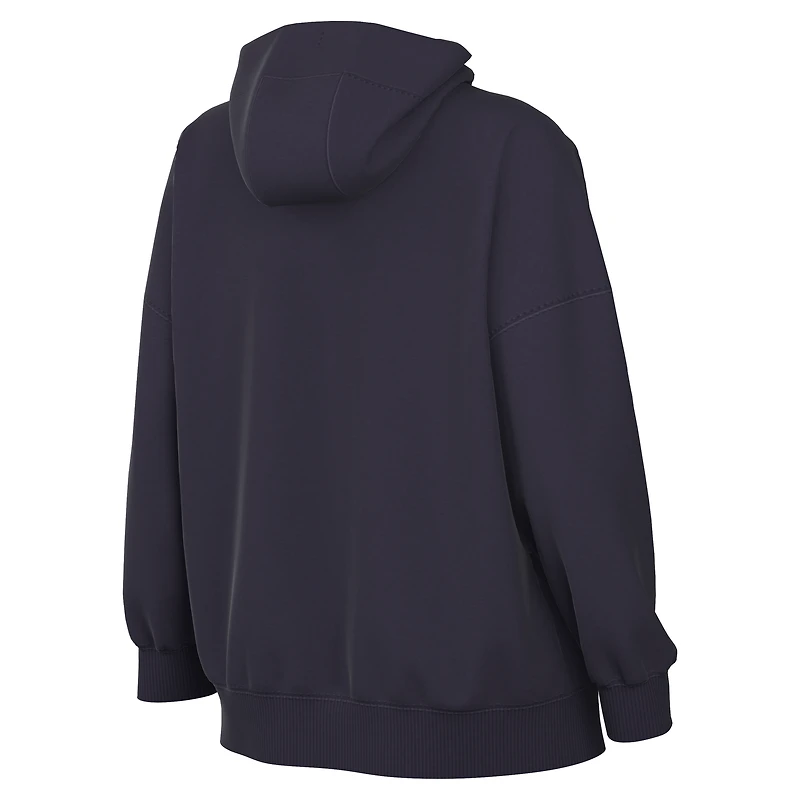 Sweat à capuche Nike pour femme, violet Minnesota Timberwolves, édition City 2025/26, Remix Premium Fleece