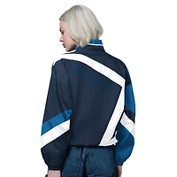 Veste zippée pour femme Starter bleu marine/bleu des Minnesota Timberwolves, 1er trimestre