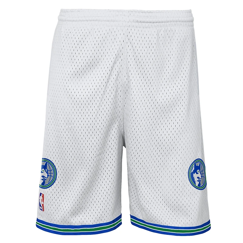 Short Swingman blanc Mitchell & Ness pour jeunes des Minnesota Timberwolves