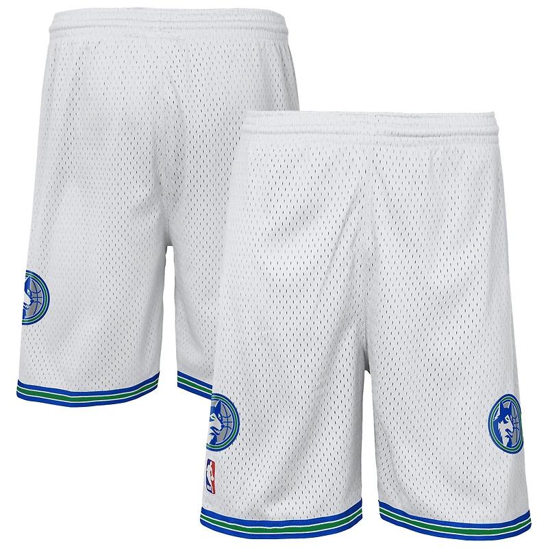 Short Swingman blanc Mitchell & Ness pour jeunes des Minnesota Timberwolves
