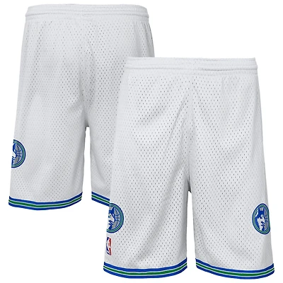 Short Swingman blanc Mitchell & Ness pour jeunes des Minnesota Timberwolves