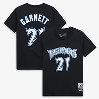T-shirt avec nom et numéro Kevin Garnett Minnesota Timberwolves Hardwood Classics pour jeune