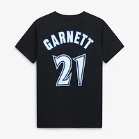 Youth Kevin Garnett Black Minnesota Timberwolves Hardwood Classics Name & Number T-Shirt