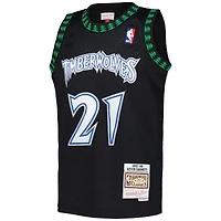 Maillot Swingman noir Mitchell & Ness Kevin Garnett des Minnesota Timberwolves 1997/98 Hardwood Classics