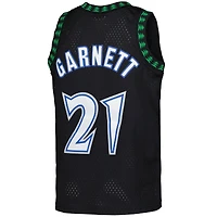 Maillot Swingman noir Mitchell & Ness Kevin Garnett des Minnesota Timberwolves 1997/98 Hardwood Classics
