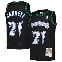 Maillot Swingman noir Mitchell & Ness Kevin Garnett des Minnesota Timberwolves 1997/98 Hardwood Classics