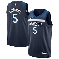 Maillot Nike Swingman Anthony Edwards College Navy pour jeune joueur des Minnesota Timberwolves - Édition Icon