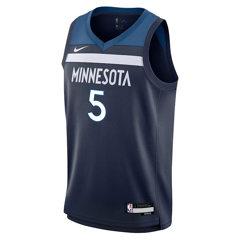 Youth Nike Anthony Edwards College Navy Minnesota Timberwolves Swingman Jersey - Icon Edition