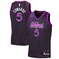 Youth Nike Anthony Edwards Purple Minnesota Timberwolves 2025/26 City Edition Swingman Jersey