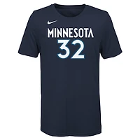 Youth Nike Karl-Anthony Towns Navy Minnesota Timberwolves Name & Number T-Shirt