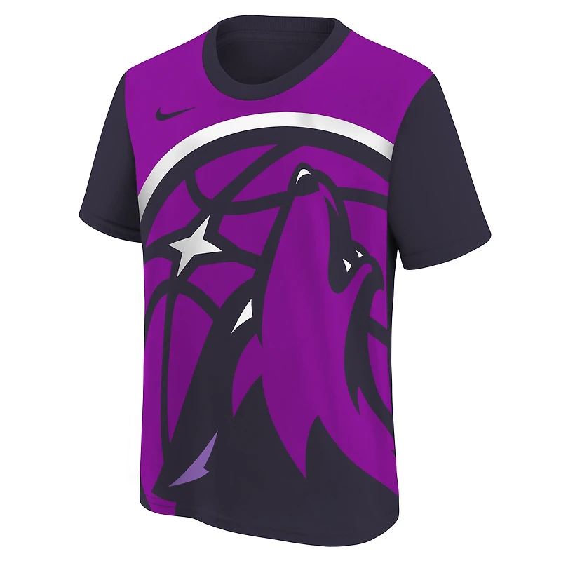 Youth Nike Purple/Navy Minnesota Timberwolves 2025/26 City Edition Max90 T-Shirt