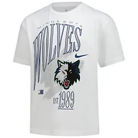 Youth Nike  White Minnesota Timberwolves Hardwood Classics Champs Max90 T-Shirt