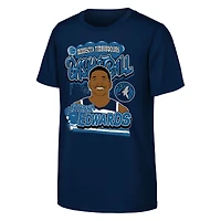 T-shirt bleu marine Anthony Edwards des Minnesota Timberwolves pour jeunes Outerstuff