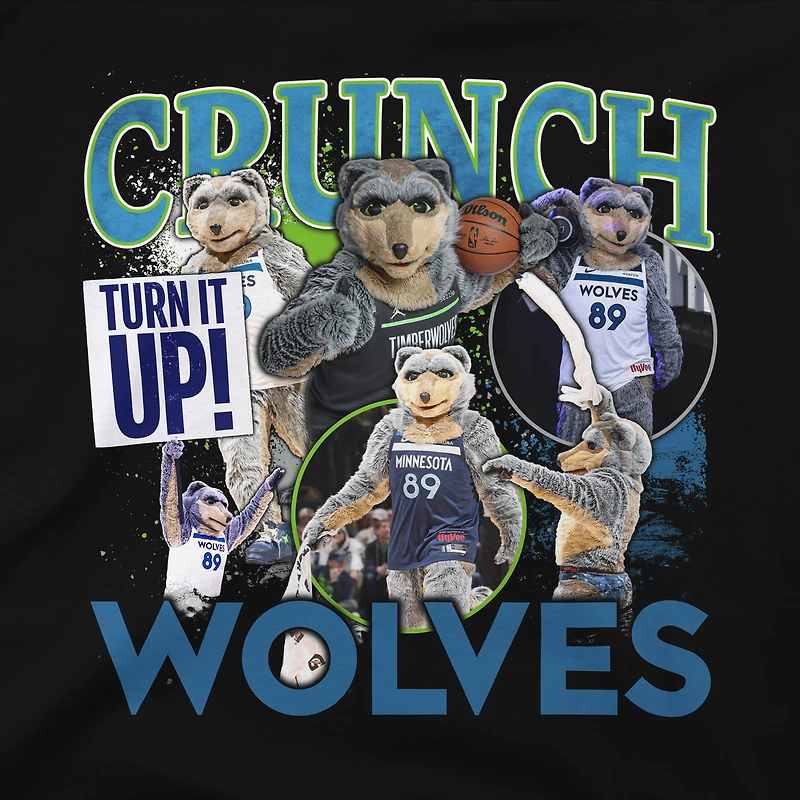 T-shirt noir Youth Stadium Essentials Minnesota Timberwolves Mascot Crossroads