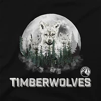 T-shirt noir Youth Stadium Essentials avec mascotte des Minnesota Timberwolves