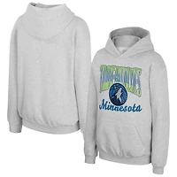 Youth Stadium Essentials  Heather Gray Minnesota Timberwolves Sky High Hoodie