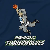 T-shirt bleu marine Youth Stadium Essentials Minnesota Timberwolves Mascot Air