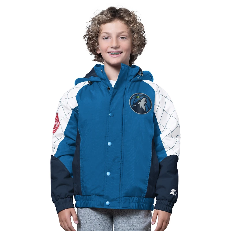 Youth Starter  Blue/Navy Minnesota Timberwolves All Time Pro Jr. Full-Zip Hoodie Jacket
