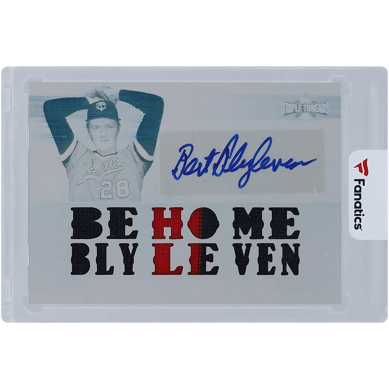 Bert Blyleven Minnesota Twins autographié 2011 Topps Triple Threads Multi Relic Cyan plaque d'impression #TTAR-234 #1/1 carte
