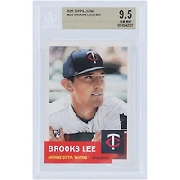Brooks Lee Minnesota Twins 2025 Topps Living Set #825 BGS Authenticated 9.5 Rookie Card