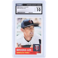 Brooks Lee Minnesota Twins 2025 Topps Living Set #825 CGC Authenticated 10 Rookie Card
