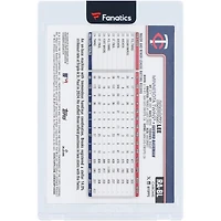 Brooks Lee Minnesota Twins Autographed 2025 Topps Chrome Logofractor Orange Refractor #RA-BL #25/25 Rookie Card