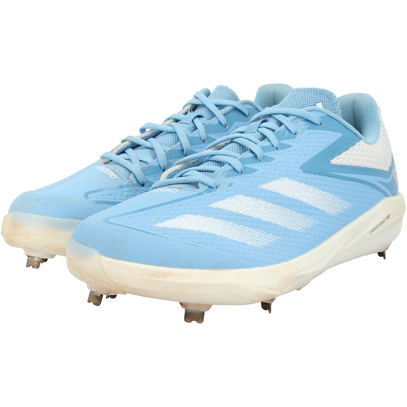 Brooks Lee Minnesota Twins Game-Used Blue/White adidas Cleats from the 2024 MLB Season