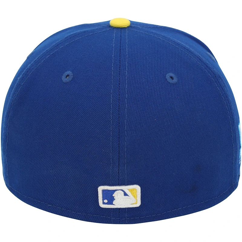 Brooks Lee Minnesota Twins Game-Used Blue/Yellow City Connect New Era Cap from the 2024 MLB Season 