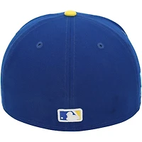 Brooks Lee Minnesota Twins Game-Used Blue/Yellow City Connect New Era Cap from the 2024 MLB Season 