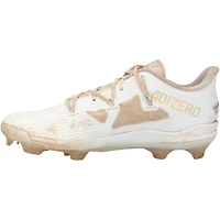 Brooks Lee Minnesota Twins Game-Used White/Gold adidas Cleats from the 2024 MLB Season 