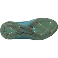 Chaussures adidas noires et turquoise portées par Brooks Lee, joueur des Minnesota Twins, lors de la saison 2024 de la MLB.