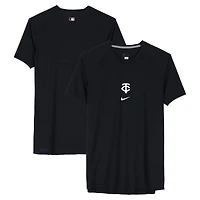 Maillot à manches courtes bleu marine et blanc porté par Brooks Lee, joueur des Minnesota Twins, saison 2024 de la MLB - Taille XL