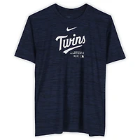 Brooks Lee Minnesota Twins Player-Worn Navy Short Sleeve Shirt from the 2024 MLB Season