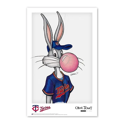 Bugs Bunny Minnesota Twins 11" x 17" Looney Tunes Poster Print
