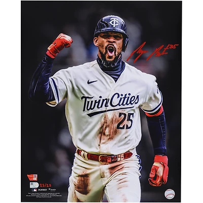 Byron Buxton Minnesota Twins Autographed 16" x 20" Unleashed Photograph - Limited Edition of 25