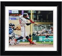 Photographie de frappeur autographiée de Byron Buxton des Twins du Minnesota (8" x 10")