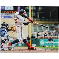 Photographie de frappeur autographiée de Byron Buxton des Twins du Minnesota (8" x 10")