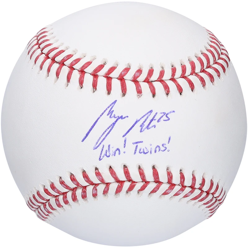 Byron Buxton Minnesota Twins Autographed Baseball with "Win! Twins!" Inscription 