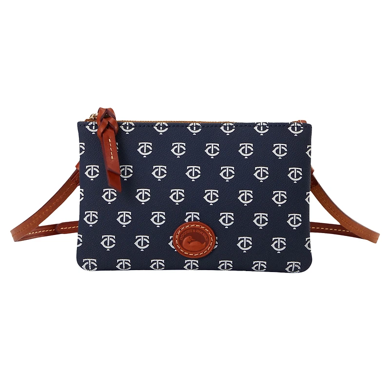 Dooney & Bourke Minnesota Twins Sac à main à bandoulière avec fermeture éclair sur le dessus