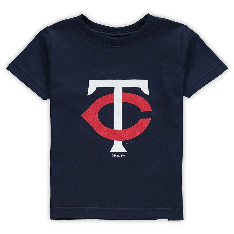 T-shirt bleu marine avec logo de l'équipe primaire Minnesota Twins pour bébé
